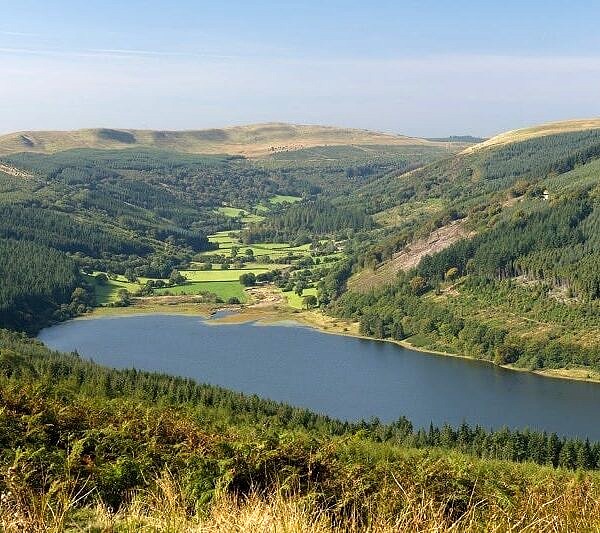 View up the Talybont Valley