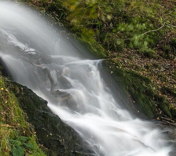 Waterfall Garreg Ddu Reservoir Elan Valley