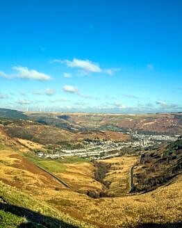 The Upper Rhondda Valley from the Bwlch